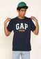 Camiseta GAP Logo Bordado Azul-Marinho - Marca GAP