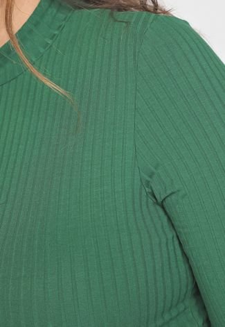 Blusa Cativa Canelada Verde