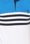 Camisa Polo Aleatory Logo Branca/Azul - Marca Aleatory