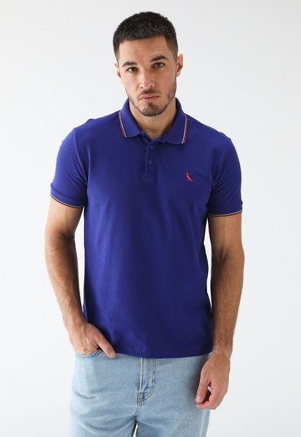 Camisa Polo Reserva Reta Friso Azul - Marca Reserva