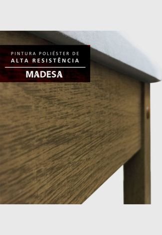 Mesa de madeira e 4 cadeiras Melissa Madesa Marrom