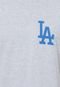 Camiseta Manga Curta New Era Juke Box 16 Los Angeles Dodgers Cinza - Marca New Era