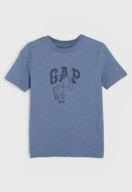 Camiseta GAP Snoopy Azul - Marca GAP