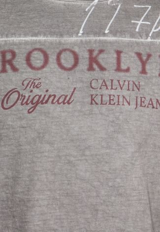 Camiseta Calvin Klein Kis Broonks Cinza