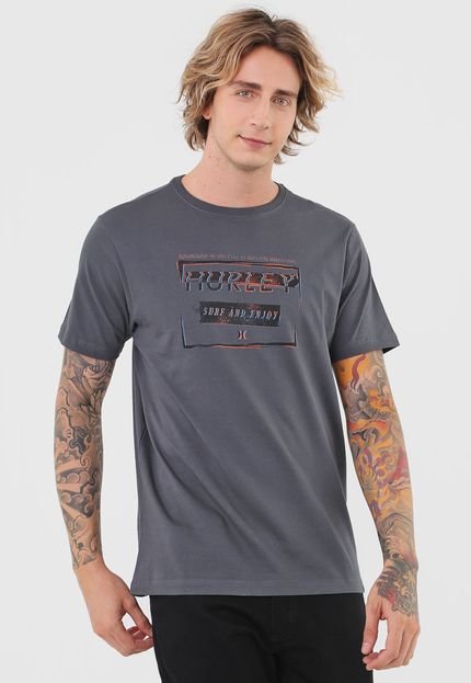 Camiseta Hurley Surf And Enjoy Grafite - Marca Hurley