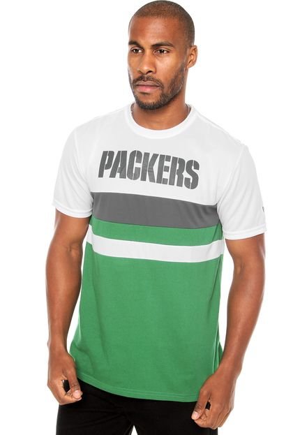 Camiseta New Era Stroke Green Bay Packers Verde - Marca New Era