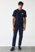 Camiseta Tommy Jeans Regular Logo Azul Marinho - Marca Tommy Jeans