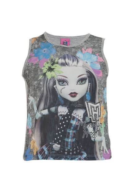 Blusa Monster High Malwee Estampa Cinza - Marca Malwee