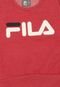 Blusa De Moletom Fila Logo Vermelha - Marca Fila