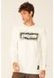 Camiseta Starter Manga Longa Estampada Logo Box Camuflada Off White - Marca STARTER