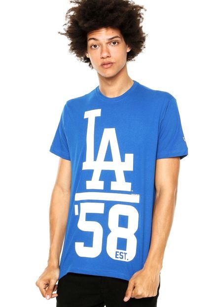 Camiseta New Era Team 3 Los Angeles Dodgers Azul - Marca New Era