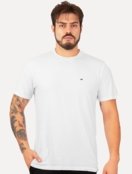 Camiseta Tommy Jeans Masculina Regular C-Neck Flag Branca - Marca Tommy Jeans