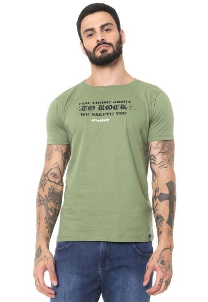 Camiseta Opera Rock Lettering Verde - Marca Opera Rock