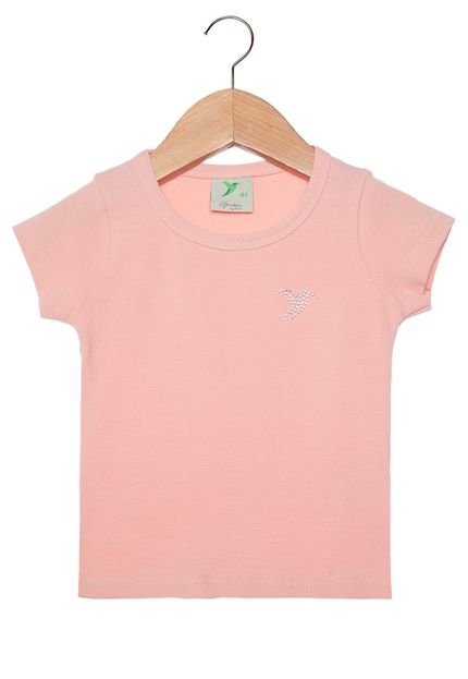 Camiseta Elian Pássaro Infantil Rosa - Marca Elian