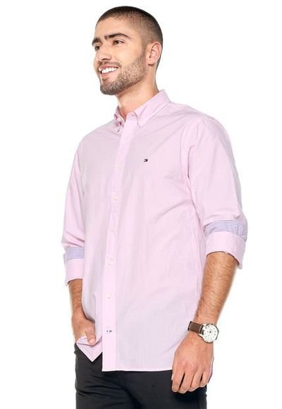 Camisa Rosa Tommy Hilfiger - Compra Ahora |