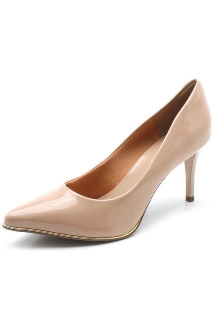 Scarpin AMBER Liso Nude - Marca AMBER