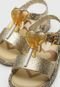 Sandália Mini Melissa Infantil Mar Sandal Jelly Dourada - Marca Mini Melissa