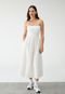 Vestido GAP Midi Liso Off-White - Marca GAP