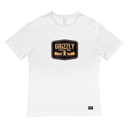 Camiseta Grizzly Tall Pines Masculina Branco - Marca Grizzly