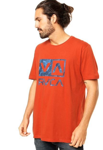 Camiseta RVCA Especial Phaser Box Laranja - Marca RVCA