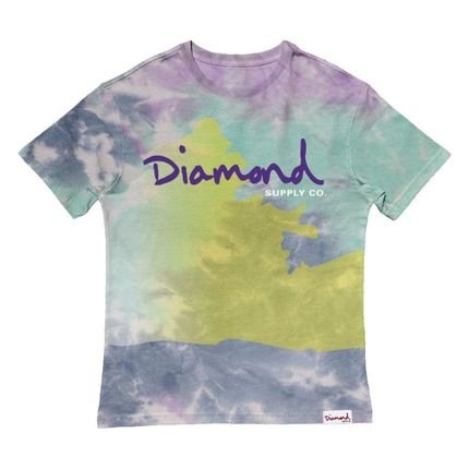 Camiseta Diamond OG Script Tie Dye Masculina Amarelo - Marca Diamond