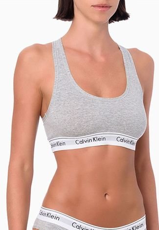 Top Calvin Klein Underwear Nadador Cinza