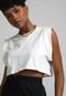 Camiseta Cropped Forever 21 Muscle Branca - Marca Forever 21