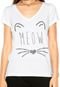 Camiseta Disparate Meow Branca - Marca Disparate