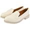 Sapato Feminino Mocassim Tratorado CM Calçados Bico Redondo Confort Off White Oxford - Marca Monte Shoes