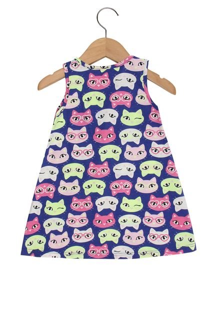 Vestido Tricae Infantil Menina Azul - Compre Agora | Dafiti Brasil