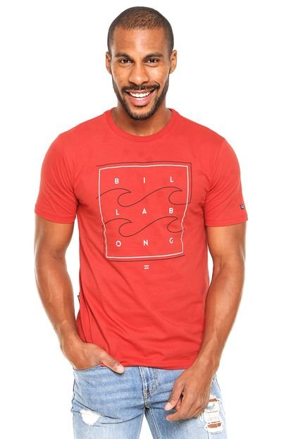 Camiseta Billabong Block Vermelha - Marca Billabong