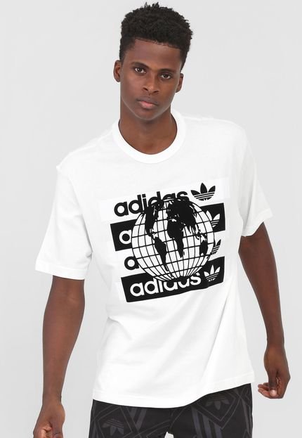 Camiseta adidas Originals Vcl Msg Lg Off-White - Marca adidas Originals