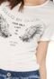 Camiseta Colcci Lettering Off-white - Marca Colcci