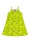 Vestido de Alcinha Infantil Estampado Bee Loop Verde - Marca Bee Loop