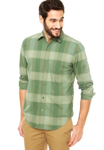Camisa Lacoste Quadriculada Verde - Marca Lacoste