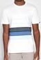Camiseta Quiksilver More Core Listrada Branca/Azul - Marca Quiksilver
