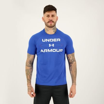 Camiseta Under Armour Tech 2.0 WM Graphic Azul - Marca Under Armour