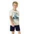 Camiseta Infantil Masculina Barquinho Rovitex Kids Bege - Marca Rovitex Kids