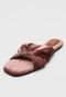 Rasteira Pantufa THE HILLS Homewear Veludo Rosa - Marca THE HILLS