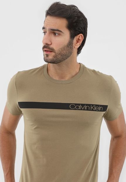 Camiseta Calvin Klein Lettering Verde - Marca Calvin Klein