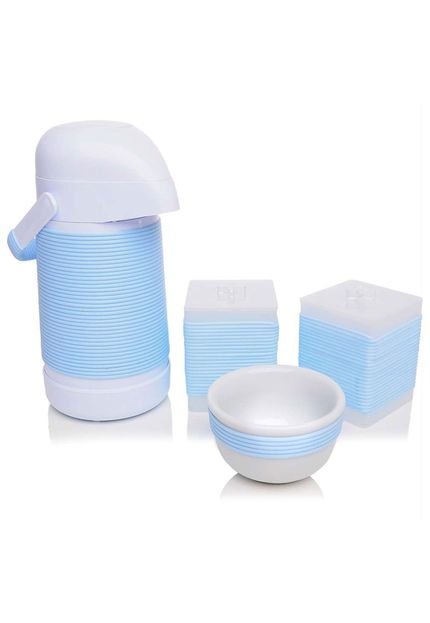 Kit Higiene Flavours Detalhes Para Bebê Azul - Marca Detalhes