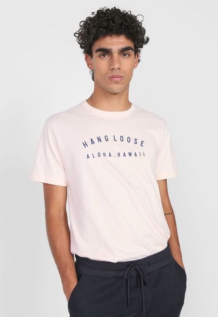 Camiseta Hang Loose Aloha Rosa - Marca Hang Loose