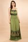 Vestido Longo INDY Estampa Flowers Verde Claro - Marca Cabanafree