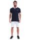 Polo Nautica Masculina Piquet Reta Frisos Gola Azul Marinho - Marca Nautica