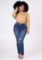 Calça Plus Size Skinny Jeans com Elastano - Marca Lunender