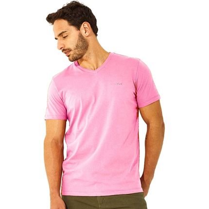 Camiseta Colcci Gola V V23 Rosa Masculino - Marca Colcci