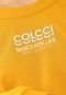 Blusa de Moletom Fechada Colcci Basic Amarelo - Marca Colcci