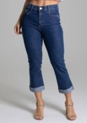 Calça Jeans Sawary Cropped - 278821 - Azul - Sawary - Marca Sawary