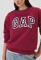 Blusa de Moletom Flanelada Fechada GAP Beet Vermelha - Marca GAP