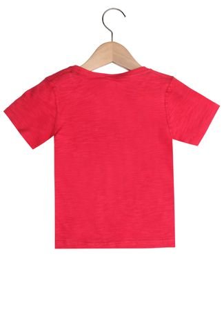 Camiseta PUC Manga Curta Menino Vermelho